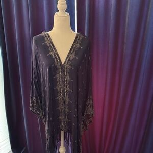 Elegant Black and White Kaftan